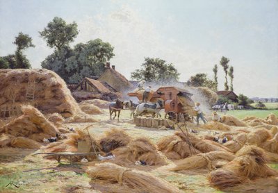 De dorsmachine (Loiret) 1896 door Albert Rigolot